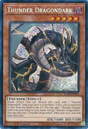 Thunder Dragondark (Secret Rare) [RA03-EN018] Secret Rare - Trinity Hobby