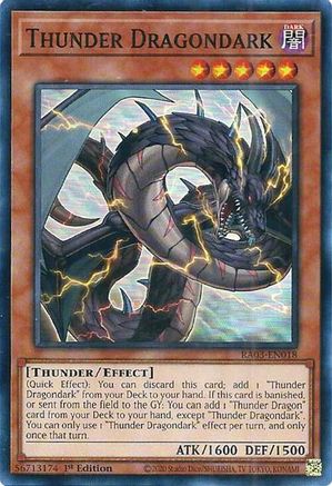 Thunder Dragondark [RA03-EN018] Super Rare - Trinity Hobby