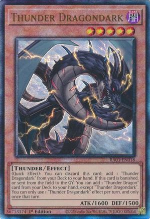Thunder Dragondark (UTR) [RA03-EN018] Prismatic Ultimate Rare - Trinity Hobby