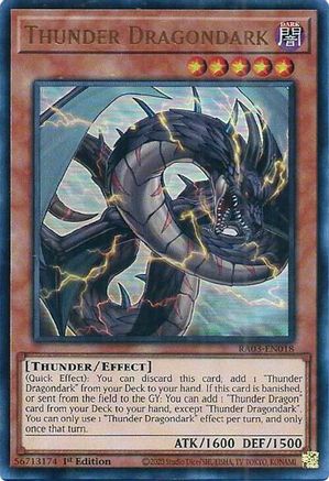 Thunder Dragondark (UR) [RA03-EN018] Ultra Rare - Trinity Hobby
