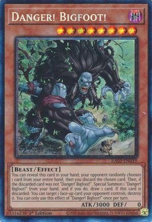Danger! Bigfoot! (CR) [RA03-EN019] Prismatic Collector's Rare - Trinity Hobby