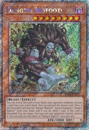 Danger! Bigfoot! (Platinum Secret Rare) [RA03-EN019] Platinum Secret Rare - Trinity Hobby