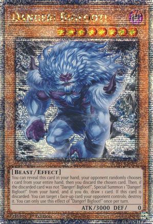 Danger! Bigfoot! (Alternate Art) (Quarter Century Secret Rare) [RA03-EN019] Quarter Century Secret Rare - Trinity Hobby