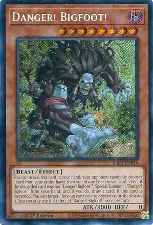 Danger! Bigfoot! (Secret Rare) [RA03-EN019] Secret Rare - Trinity Hobby