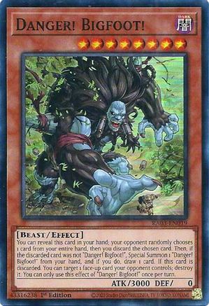 Danger! Bigfoot! [RA03-EN019] Super Rare - Trinity Hobby