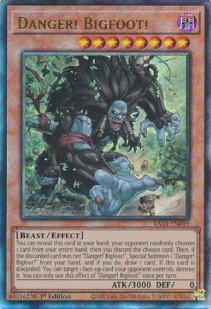 Danger! Bigfoot! (UTR) [RA03-EN019] Prismatic Ultimate Rare - Trinity Hobby