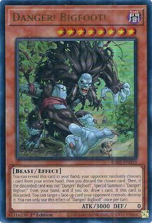 Danger! Bigfoot! (UR) [RA03-EN019] Ultra Rare - Trinity Hobby