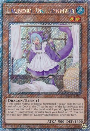 Laundry Dragonmaid (Platinum Secret Rare) [RA03-EN021] Platinum Secret Rare - Trinity Hobby