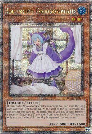 Laundry Dragonmaid (Quarter Century Secret Rare) [RA03-EN021] Quarter Century Secret Rare - Trinity Hobby