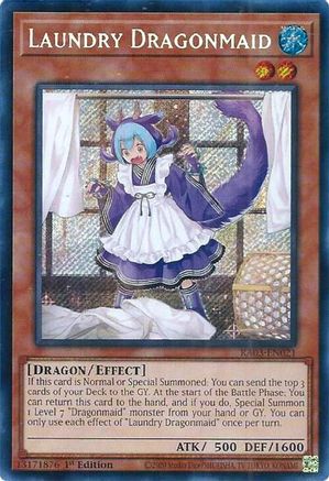 Laundry Dragonmaid (Secret Rare) [RA03-EN021] Secret Rare - Trinity Hobby