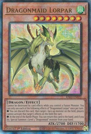 Dragonmaid Lorpar (UTR) [RA03-EN022] Prismatic Ultimate Rare - Trinity Hobby
