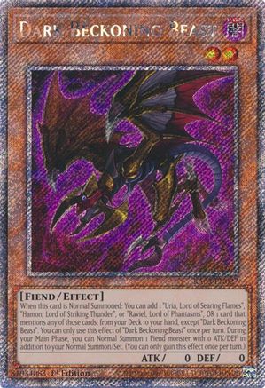 Dark Beckoning Beast (Platinum Secret Rare) [RA03-EN027] Platinum Secret Rare - Trinity Hobby