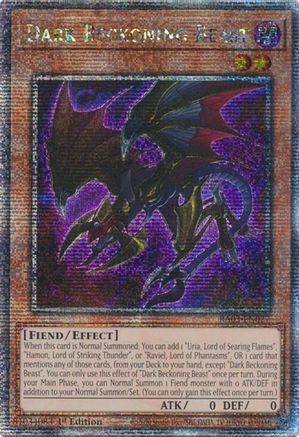 Dark Beckoning Beast (Quarter Century Secret Rare) [RA03-EN027] Quarter Century Secret Rare - Trinity Hobby