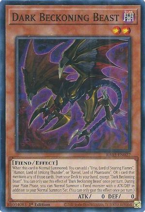 Dark Beckoning Beast [RA03-EN027] Super Rare - Trinity Hobby
