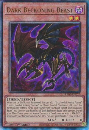 Dark Beckoning Beast (UTR) [RA03-EN027] Prismatic Ultimate Rare - Trinity Hobby