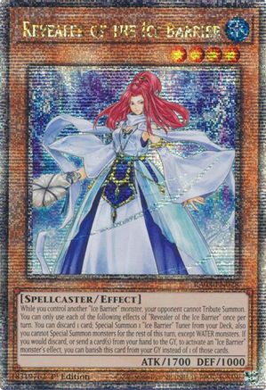 Revealer of the Ice Barrier (Quarter Century Secret Rare) [RA03-EN028] Quarter Century Secret Rare - Trinity Hobby