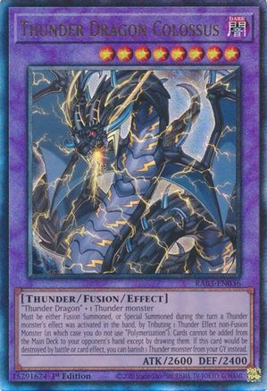 Thunder Dragon Colossus (UTR) [RA03-EN036] Prismatic Ultimate Rare - Trinity Hobby