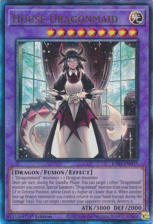 House Dragonmaid (UTR) [RA03-EN037] Prismatic Ultimate Rare - Trinity Hobby
