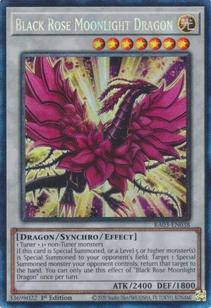 Black Rose Moonlight Dragon (CR) [RA03-EN038] Prismatic Collector's Rare - Trinity Hobby