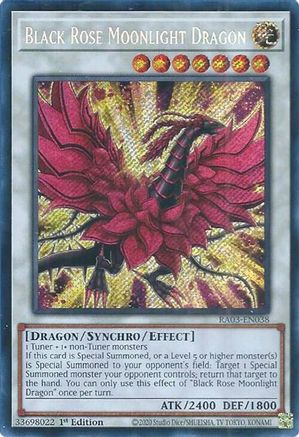 Black Rose Moonlight Dragon (Secret Rare) [RA03-EN038] Secret Rare - Trinity Hobby