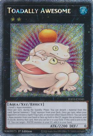 Toadally Awesome (Platinum Secret Rare) [RA03-EN040] Platinum Secret Rare - Trinity Hobby
