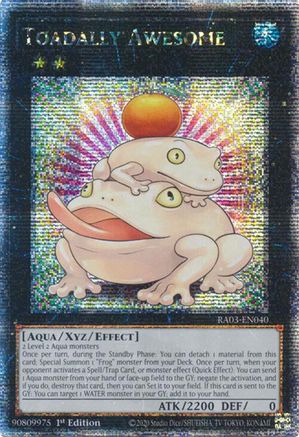 Toadally Awesome (Quarter Century Secret Rare) [RA03-EN040] Quarter Century Secret Rare - Trinity Hobby