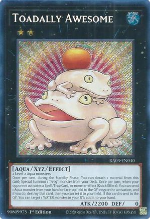 Toadally Awesome (Secret Rare) [RA03-EN040] Secret Rare - Trinity Hobby