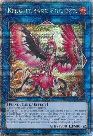 Knightmare Phoenix (Quarter Century Secret Rare) [RA03-EN042] Quarter Century Secret Rare - Trinity Hobby