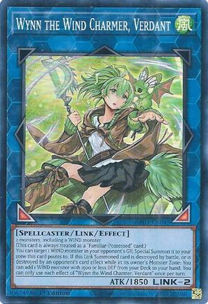 Wynn the Wind Charmer, Verdant [RA03-EN045] Super Rare - Trinity Hobby