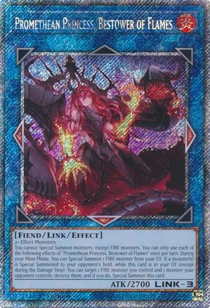 Promethean Princess, Bestower of Flames (Platinum Secret Rare) [RA03-EN050] Platinum Secret Rare - Trinity Hobby