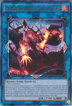 Promethean Princess, Bestower of Flames (UTR) [RA03-EN050] Prismatic Ultimate Rare - Trinity Hobby