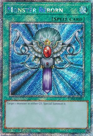 Monster Reborn (Platinum Secret Rare) [RA03-EN052] Platinum Secret Rare - Trinity Hobby