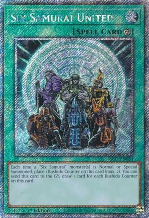 Six Samurai United (Platinum Secret Rare) [RA03-EN054] Platinum Secret Rare - Trinity Hobby