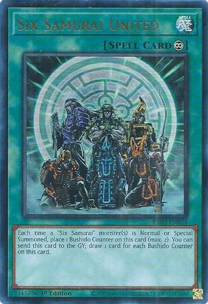 Six Samurai United (UR) [RA03-EN054] Ultra Rare - Trinity Hobby