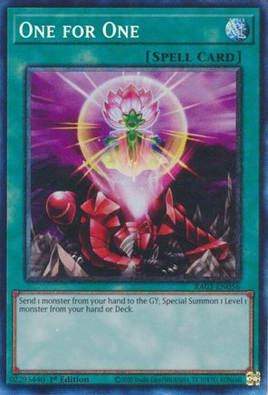 One for One (CR) [RA03-EN056] Prismatic Collector's Rare - Trinity Hobby