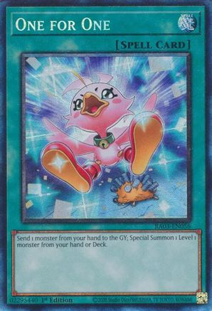 One for One (Alternate Art) (CR) [RA03-EN056] Prismatic Collector's Rare - Trinity Hobby