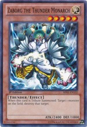 Zaborg the Thunder Monarch [BP01-EN132] Common - Trinity Hobby