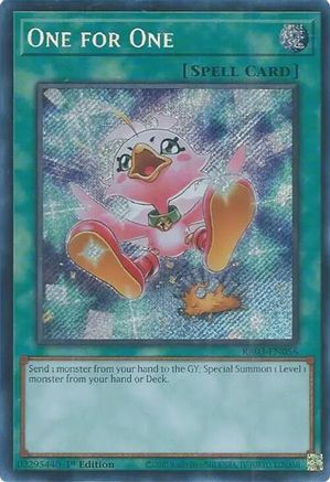 One for One (Alternate Art) (Secret Rare) [RA03-EN056] Secret Rare - Trinity Hobby