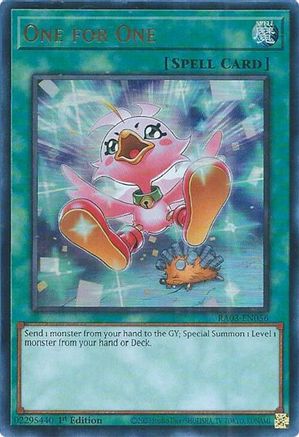 One for One (Alternate Art) (UR) [RA03-EN056] Ultra Rare - Trinity Hobby