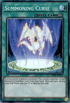 Summoning Curse (CR) [RA03-EN057] Prismatic Collector's Rare - Trinity Hobby