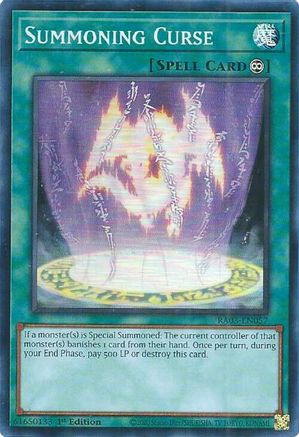 Summoning Curse [RA03-EN057] Super Rare - Trinity Hobby
