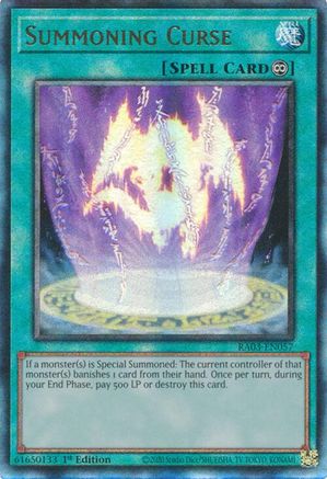Summoning Curse (UTR) [RA03-EN057] Prismatic Ultimate Rare - Trinity Hobby