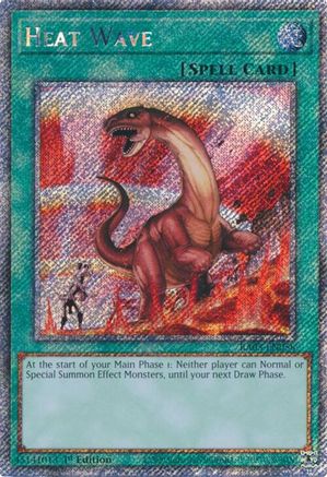 Heat Wave (Platinum Secret Rare) [RA03-EN058] Platinum Secret Rare - Trinity Hobby