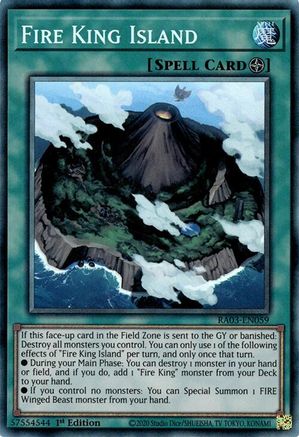 Fire King Island (CR) [RA03-EN059] Prismatic Collector's Rare - Trinity Hobby