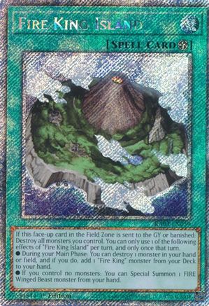 Fire King Island (Platinum Secret Rare) [RA03-EN059] Platinum Secret Rare - Trinity Hobby