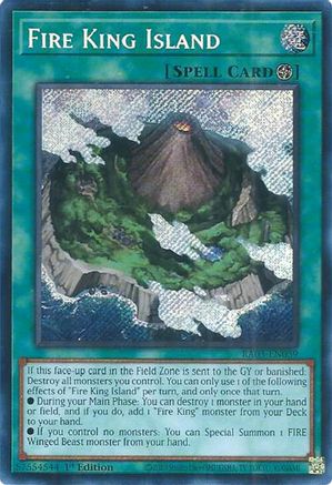 Fire King Island (Secret Rare) [RA03-EN059] Secret Rare - Trinity Hobby