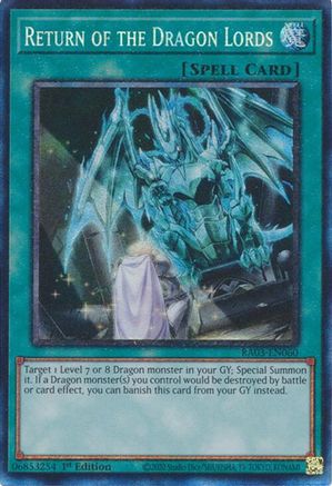 Return of the Dragon Lords (CR) [RA03-EN060] Prismatic Collector's Rare - Trinity Hobby
