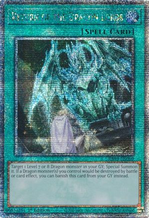 Return of the Dragon Lords (Quarter Century Secret Rare) [RA03-EN060] Quarter Century Secret Rare - Trinity Hobby