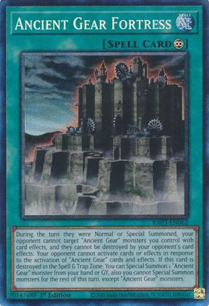 Ancient Gear Fortress (CR) [RA03-EN062] Prismatic Collector's Rare - Trinity Hobby