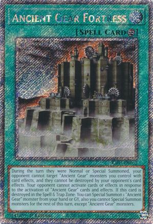 Ancient Gear Fortress (Platinum Secret Rare) [RA03-EN062] Platinum Secret Rare - Trinity Hobby